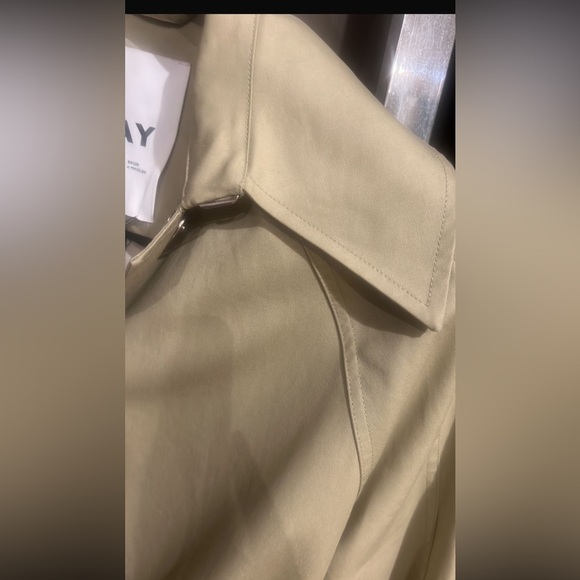 NWT 2nd day Scandinavian Classic Tan Trench Coat - Picture 6 of 9